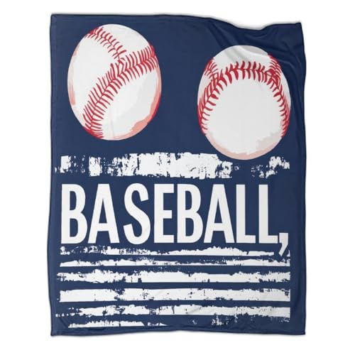 Couverture chaude pour lit et voyage jeté de canapé baseball 3D