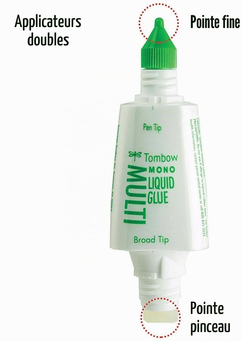 Tombow PT-MTC Colle liquide Multi Talent à deux pointes 25 g (lot de 10, Multi Talent)