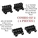 360 Tactical 1 inch High Profile Short Riser Mount Matte Black Picatinny 8 Slot for Scopes and Optics (1/2