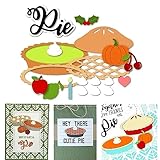 Plantilla de corte de metal para pastel de Acción de Gracias, crema, fruta, calabaza, muérdago, bricolaje, álbumes de recortes, plantilla en relieve, tarjetas, tarjetas de felicitación, celebración,