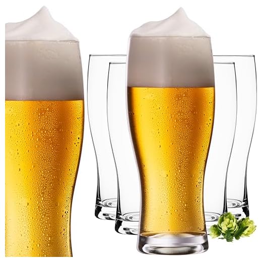 PLATINUX Lot de 6 verres à bière 500 ml (max. 640 ml) en verre - Verre à bière haut 0,5 l