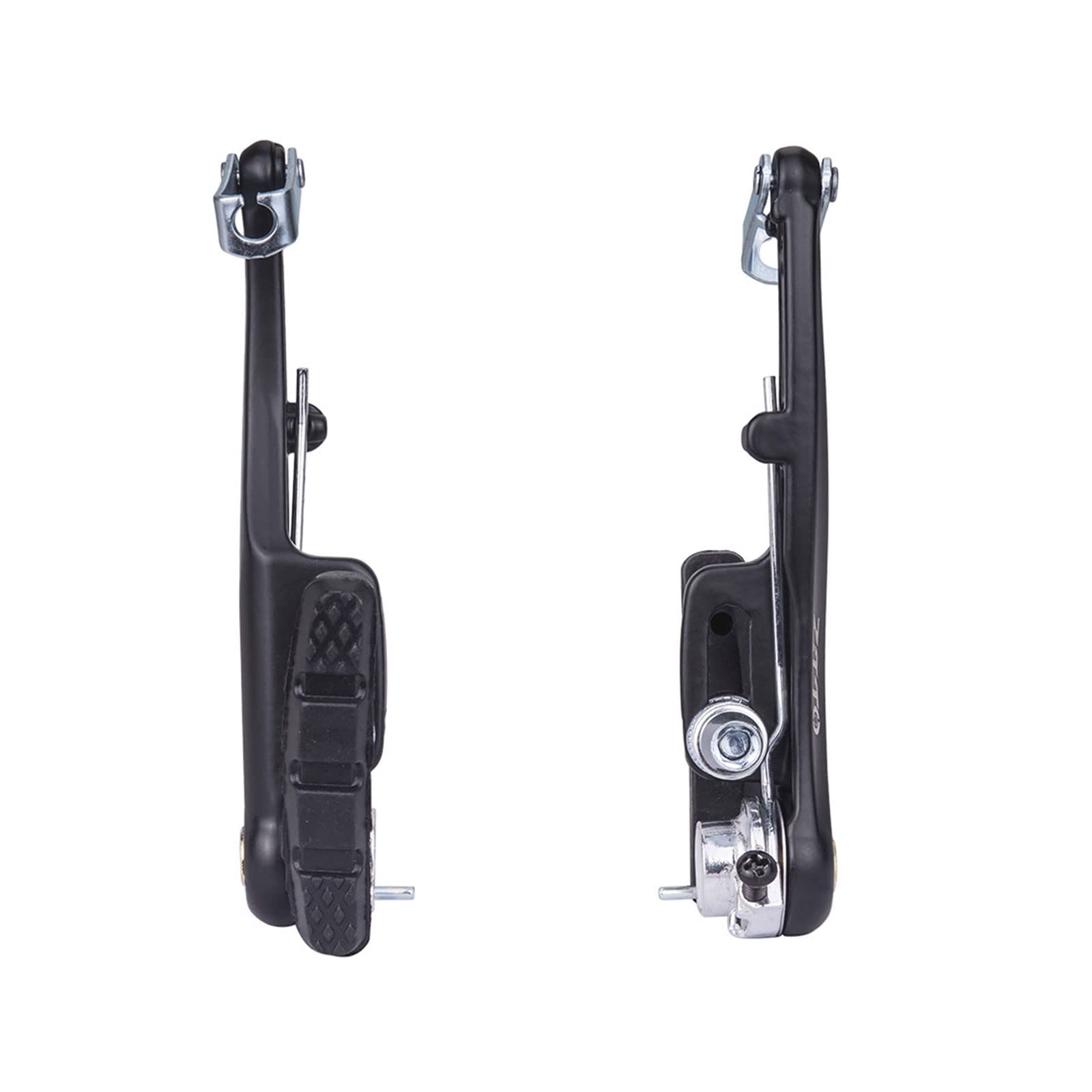 Mimoke 2 pary hamulców V-Brake do rowerów, hamulce typu V-Brake przednie i tylne hamulce z okładzinami hamulcowymi 60 mm, dźwignia hamulca na palec, przewód hamulcowy rowerowy, aluminium