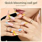 modelones Blooming Gel Nail Polish, 15 ml Clear Nail Art Accessories Stuff for Spreading Effects, Floral Print, Marble, Watercolor Design - Image 2