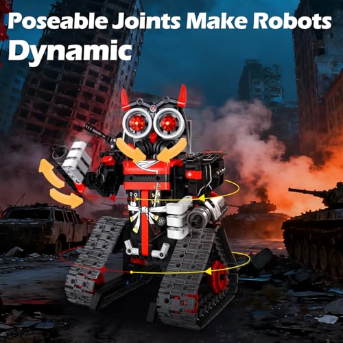QPOU 3 in 1 Robot Building Kits - STEM Toys for Kids 6 7 8 9 10 11 12+ Year Old, Birthday Gifts for Boys, Remote APP Control Coding Projects, Science DIY Robotics Kit - Image 5