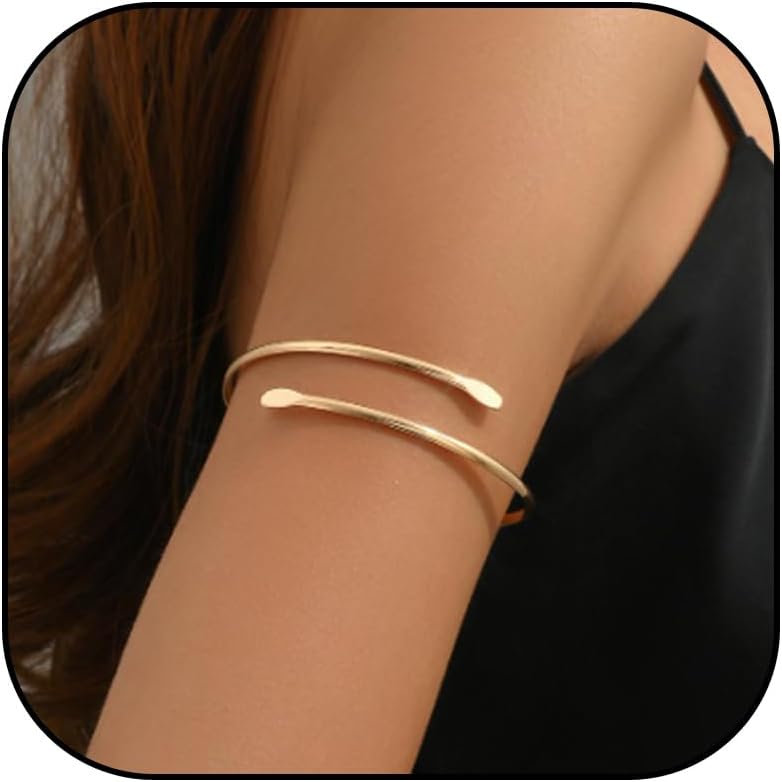 Arm Cuff Gold Arm Cuff Jewelry for Women Upper Arm Cuff Bracelet Trendy Bangle Bracelet Armband Jewelry Gifts