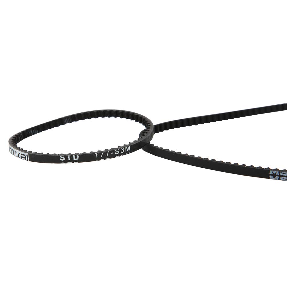 RC Spare Parts Durable Rear and Front Belt Sets for XI XIS RC Car Accessories, Easy to Install and Disassemble for Vehicles Remote Control Toys (Black)