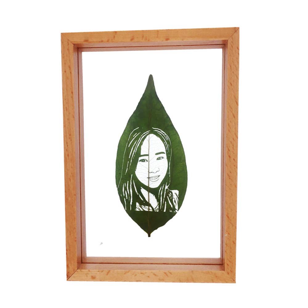 Semli Personalized Photo to Leaves Wall Art - Customize Your Photo On Leaf Wall Art