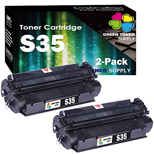 Green Toner Supply Compatible for Canon S35 Toner Cartridge (2xBlack) Work in imageClass D300 D320 D340 D360 D383 FAXPHONE L170 L400 Class 310 510 PC310 PC-D320 D340 Printer