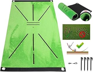 New Divot Board Golf Swing Training Mat, Low Point and Swing Path Trainer - Instant Feedback. Anytime. Anywhere - See your Golf Swing Path and Learn every time you Hit the Golf Ball !