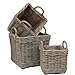 Very Strong Excellent Quality Lined Square Log Basket / Storage Basket