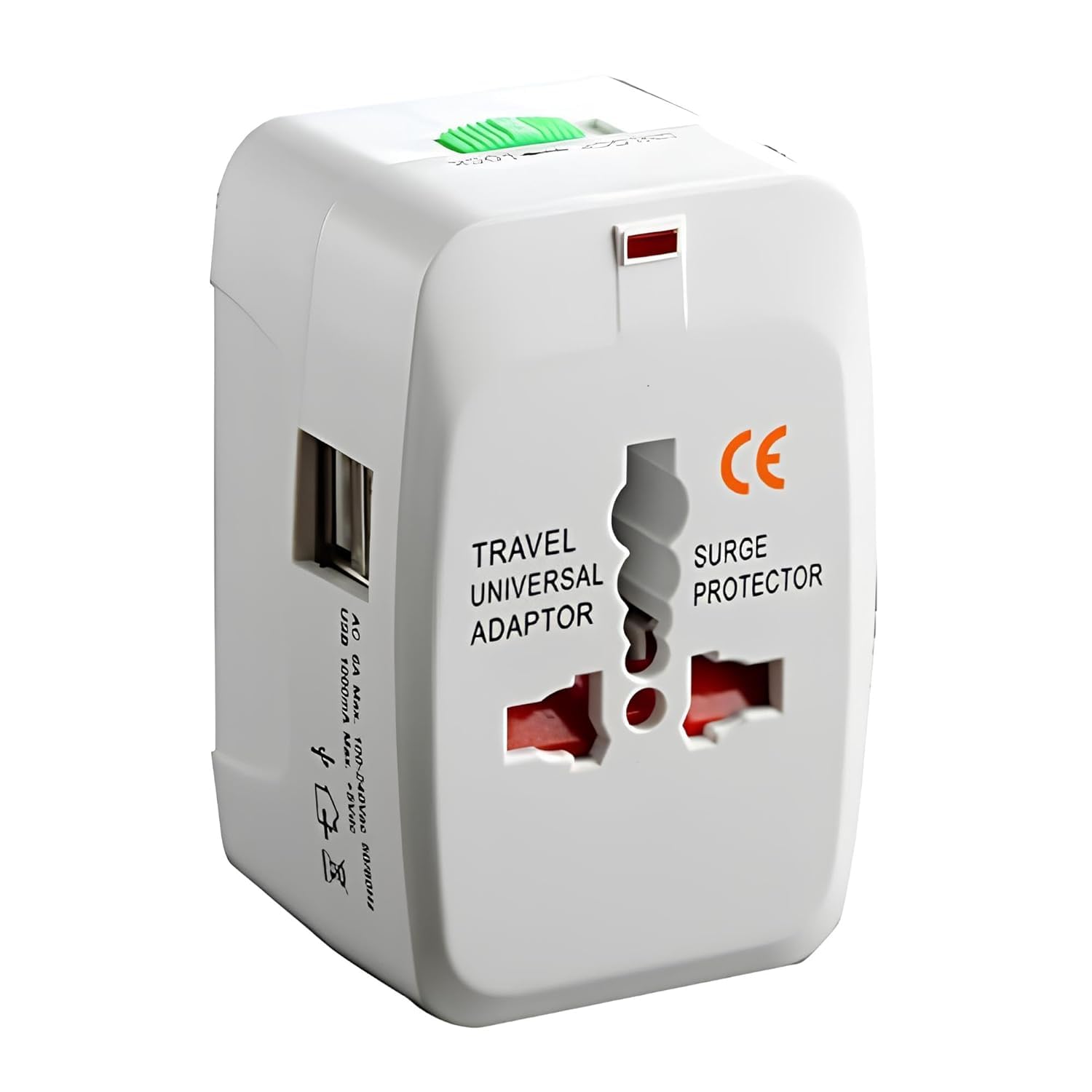 daboriya Universal Travel Adapter with USB Charging Port & Surge Protector | International All-in-One Plug Adapter for USA, UK, EU, AUS | Multi-Country Power Adapter for Mobile, Laptop & Camera-picture-35