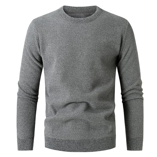 Long Sleeve Raglan Sweaters Up Soild Color Sweater Warm Casual SWweater Top Long Sleeve Raglan Sweaters (Grey, XXL)2