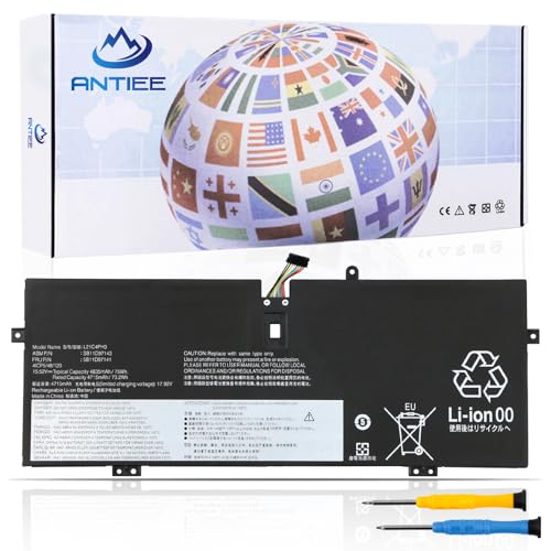 ANTIEE L21C4PH0 L21D4PH0 L21B4PH0 Laptop Battery for Lenovo IdeaPad Yoga 9 14IAP7 Series SB11D97139 5B11D97140 5B11D97141 5B11D97146 5B11D97142 SB11D97143 SB11D97144 SB11D97145 15.52V 75Wh 4-Cell