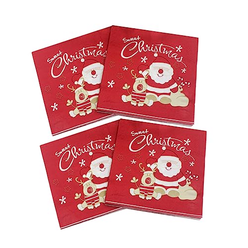 Serviettes Père Noël x120 pour ne plus manquer de déco