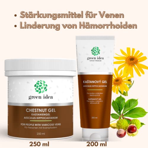 green idea - Rosskastanienmassagegel gegen Krampfadern - Rosskastaniengel und Arnika - Bei Krampfadern und Hämeroiden… - Image 8