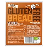 Dillon Organic Gluten Free Seeded Bread 4 X 275g, Sliced, Low Carb, High Fibre, a blend of Gluten free oats and seeds