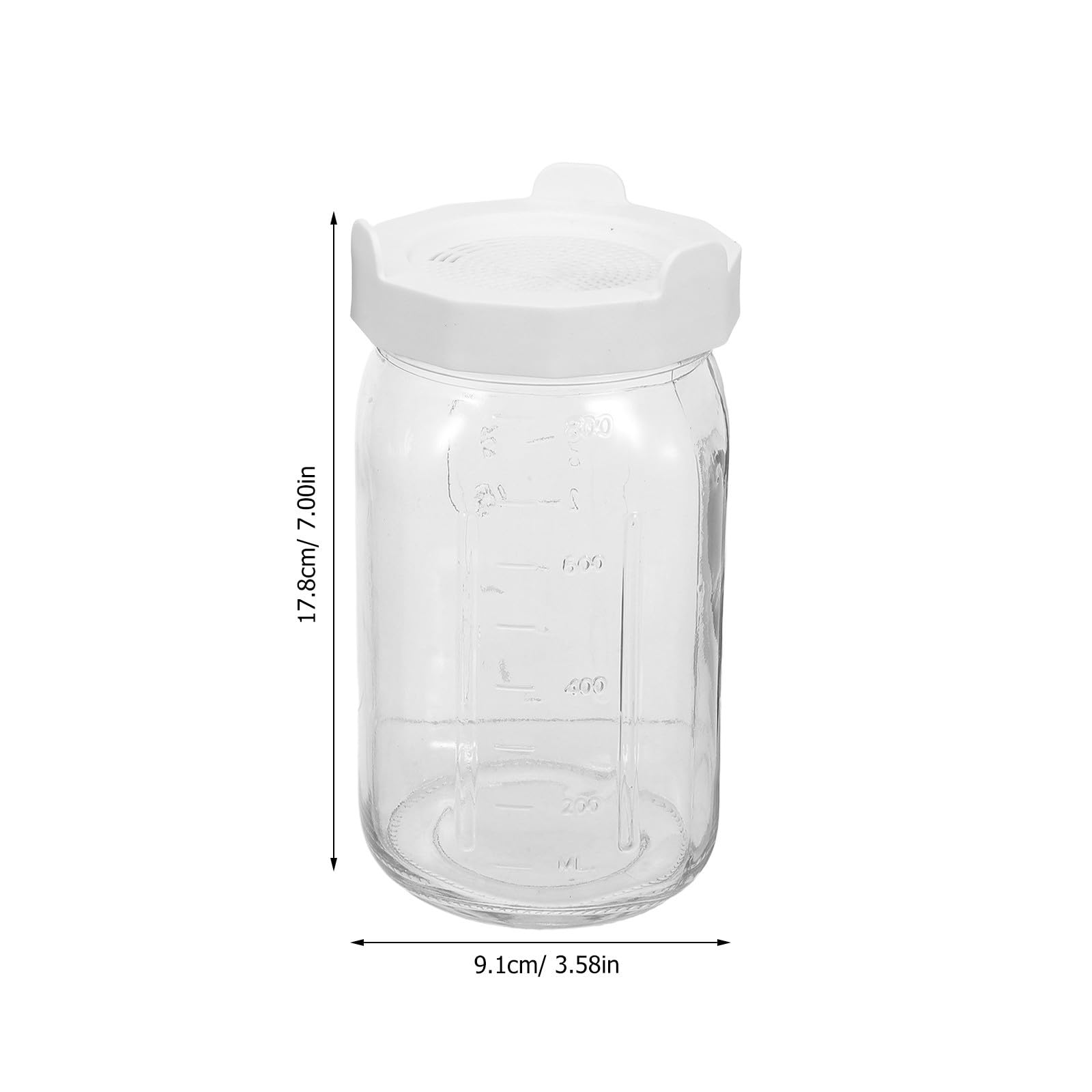 LALAFINA 2 Pièces Kit de Germination en Verre avec Bocaux Mason pour Graines, Couvercles Drainants, Manchons Occultants, pour Cultiver des Microgreens la Maison