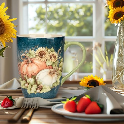 Juego de 4 Tazas de Cerámica Autumn Breeze 20 oz miniatura 3