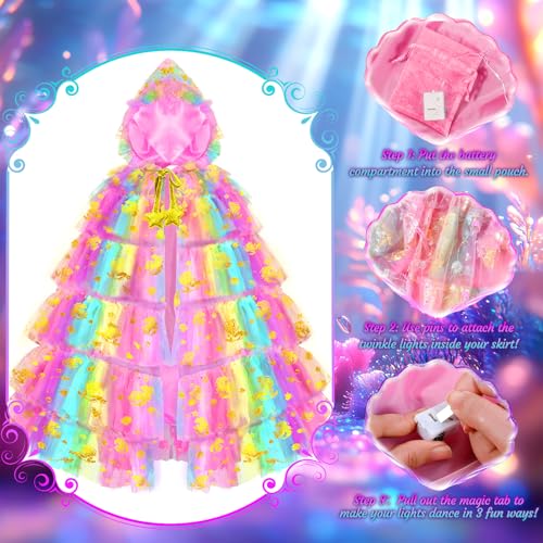 Disfraz Princesa Sirena para Niñas 3-8 años miniatura 6