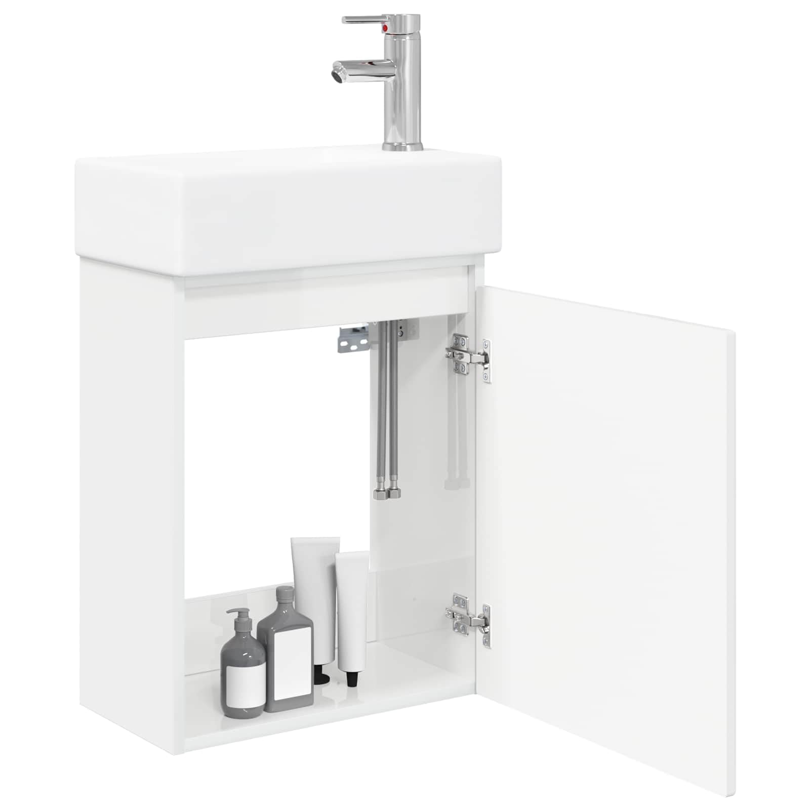 Módulo de baño con grifería Brillante, Tocadores de baño, 20.51 kg-889495