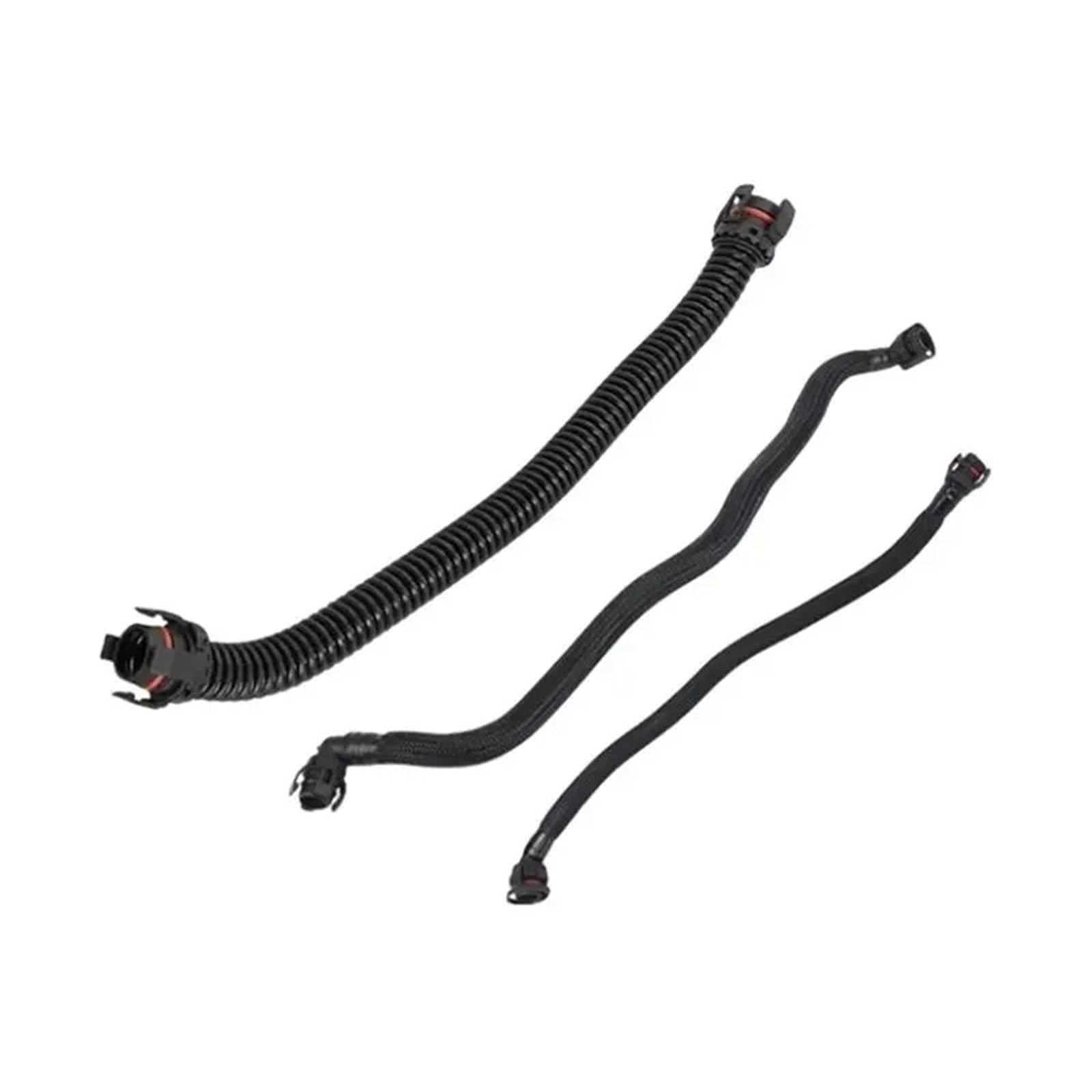 Przewód PCV silnika Do 3.0L/4.4L Do E70/E71 3 szt. X węże odpowietrzające skrzyni korbowej 11157589989+ 11157589992+ 11157595188 Wąż odpowietrzenia skrzyni