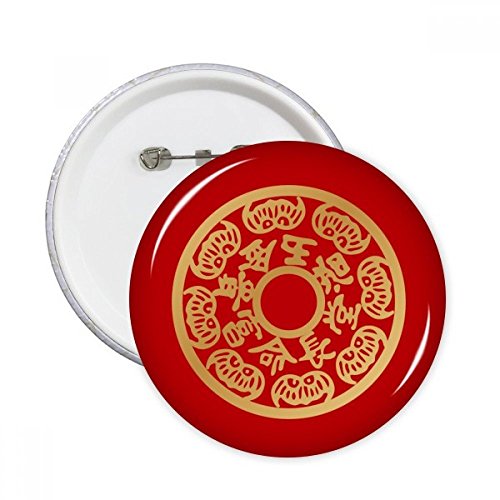 Broches rondes style chinois pour sublimer votre veste en jean préférée