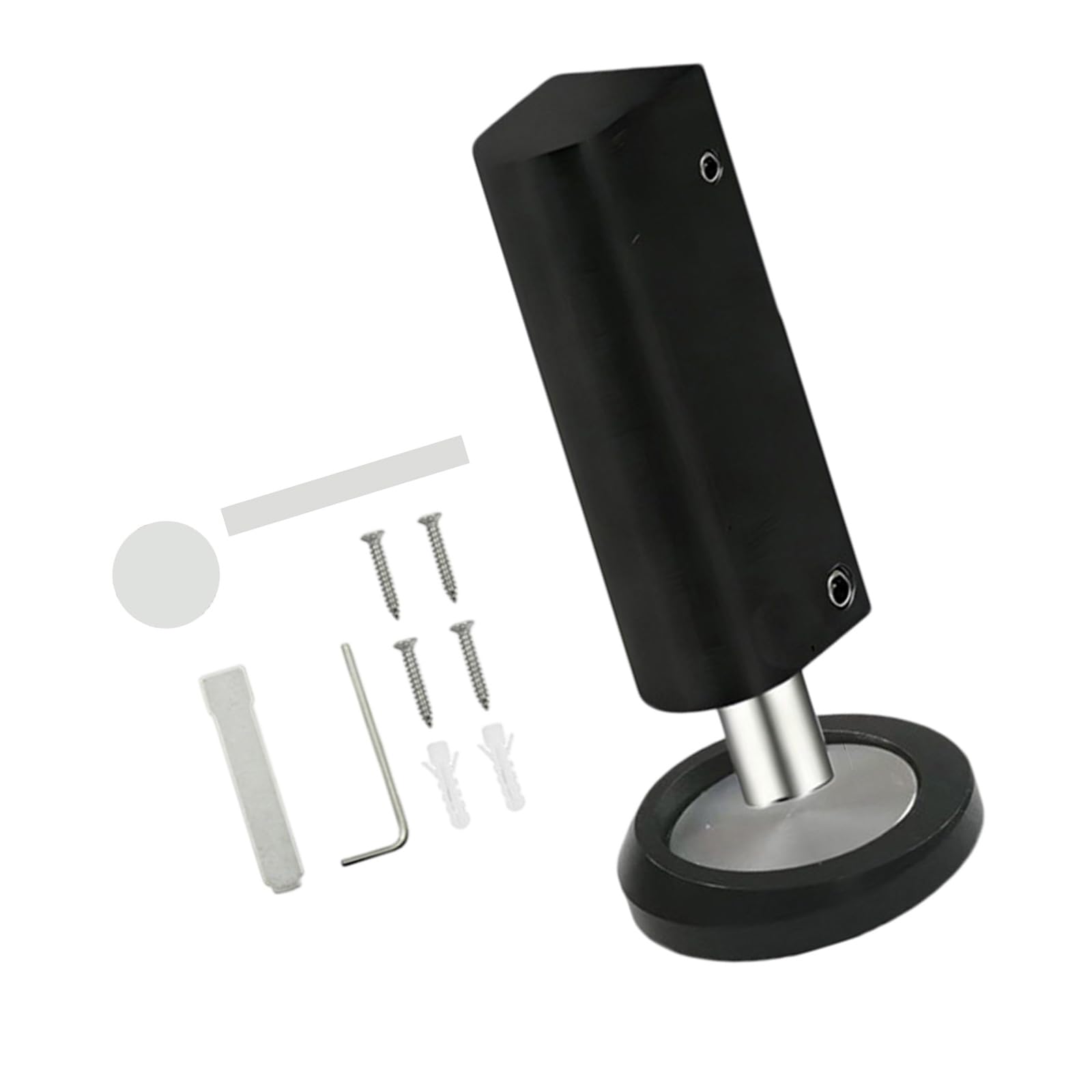 Profile Denial Drill Required Door Stop for Tight Spaces in Houses and Businesses Windproof Door