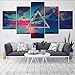 Produktbild cmhai Cloud 5 Pieces/Set Hd Printed Wall Art Paintings Picture On Canvas for Home Decoration Wall Art Picture for Living Room No Frame