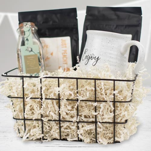 MagicWater Crinkle Cut Paper for Gift Baskets - 2 Oz - Light Ivory - Perfect for Shredded Paper Filler, Basket Filler, Gift Boxes, Bridesmaid Gifts, Halloween Stuffers & More – Ideal for All Occasions