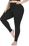 we fleece Plus Size Leggings for Women -Stretchy XL-4XL Yoga Pants Tummy Control High Waist Workout Leggings