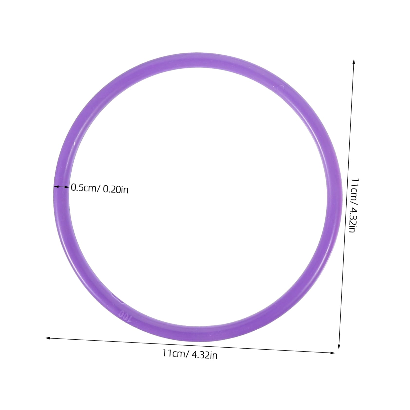 HEMOTON 24pcs Plastic Ring Toss Game for Durable Interactive Throwing for Fun for Birthday Parties and Lawn Games Solid Rings