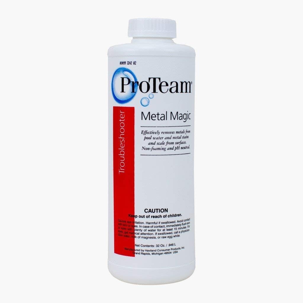 ProTeam Metal Magic - Spa Stain and Scale Control for Hot Tubs and Pools, Scale Metal & Stain Control for Hot Tubs, Prevent & Remove Stains in Hot Tubs - 1 qt