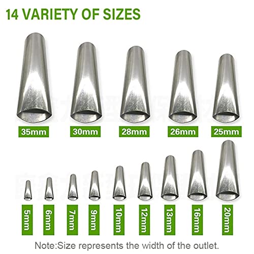 Paint Sprayers 14Pcs Stainless Steel Caulking Finisher Caulk Nozzle Applicator Silicone Sealant Finishing Tool Kitchen Bathroom Sink Joint for Home Interior and Exterior