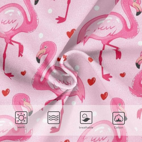 Joisal Cute Cartoon Flamingos Pink Little Girl Panties Toddler Underwear Floral Cotton Fun Undies Kids Briefs 2t3