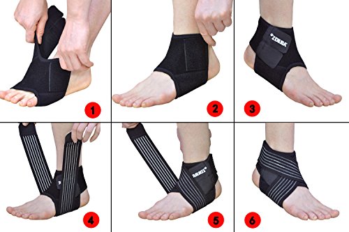 AOLIKES 2 Pack Cavigliera Supporto Caviglia Tutore...