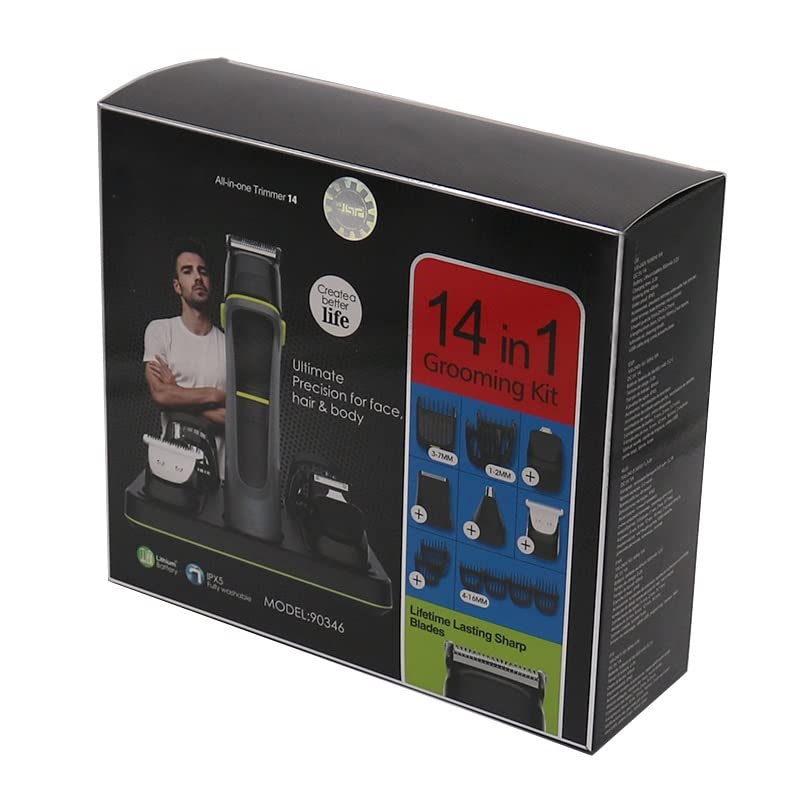 Hair Clipper Trimmer, All in one grooming kit electric hair trimmer men shaver waterproof hair clipper beard body trimer haircut machine rechargeable