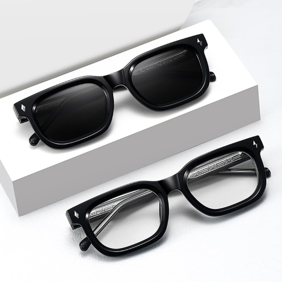 Gafas de sol estilo punk vintage conduciendo