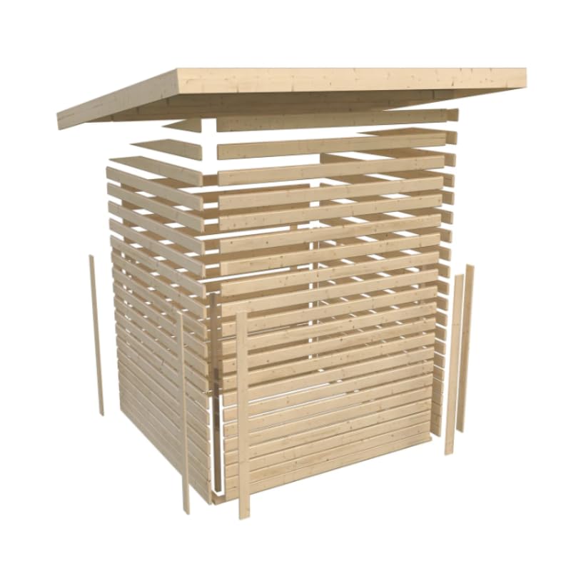 Karibu Holz Gartenhaus - Gerätehaus aus Fichtenholz - 3,31 x 3,34 x 2,16 m- - 8,75 m²
