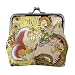 ZUNPNG Retro Chinesische Drache Pfau Feder Schnalle Leder Münzgeldbörsen Vintage Beutel Kiss-Lock Kleingeldbörse Mini Geldbörsen für Frauen Mädchen