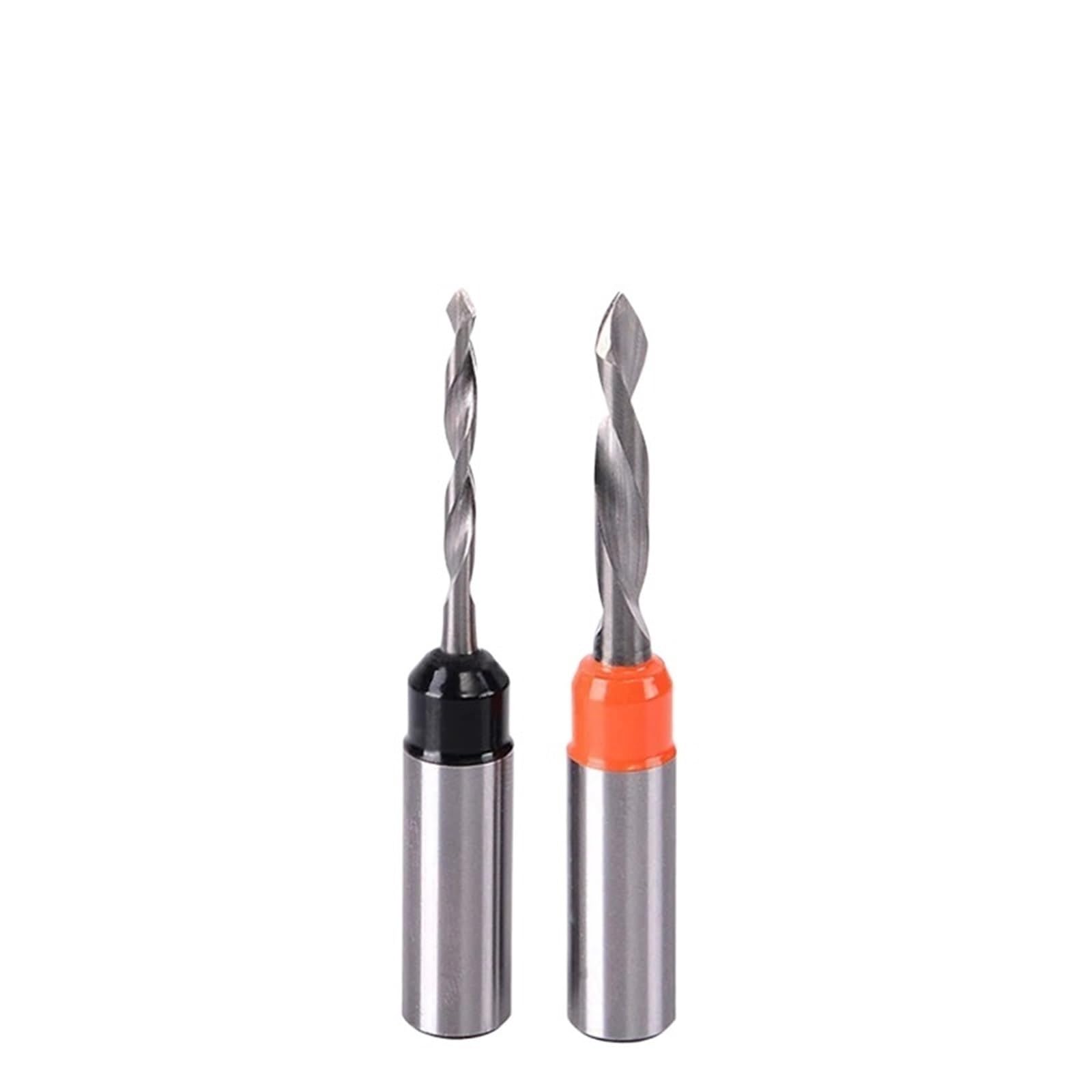 Foret de localisation de trou traversant pour le travail du bois, mandrin, routeur CNC, diamètre 3–4 mm, alésage du trou 57 et 70 mm de longueur (4 mm R)