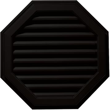 Builders Edge 120013232002 32" Octagon Vent 002, Black