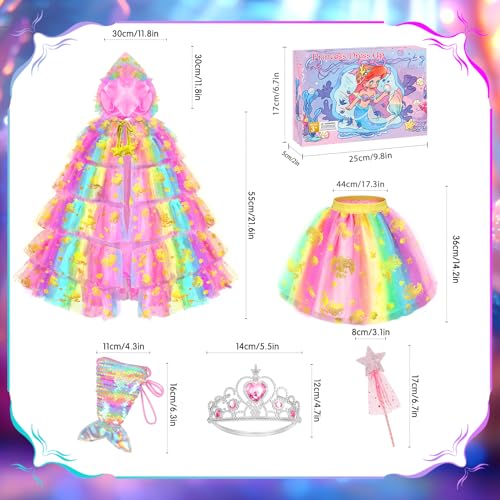 Disfraz Princesa Sirena para Niñas 3-8 años miniatura 3