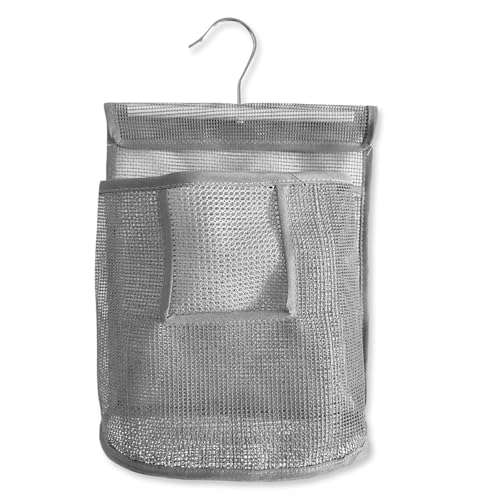 Bolsa para pinzas de la ropa para colgar, bolsa de pinza para pinzas de la ropa, gancho para colgar fácil para guardar pinzas de la ropa, bolsa para pinzas de la ropa, bolsa de lavandería para baño y