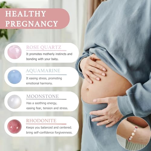 Healthy Pregnancy Bracelet for Mother New Mom, Pregnancy Gifts for Expecting Mom4