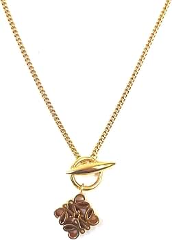 Amazon | [ロエベ] ネックレス アナグラム キューブ チェーン ゴールド