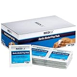  MEDca Alcohol Prep Pads, estéril, mediano, de 2 capas (paquete de 300)