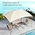 SUNSHINE VALLEY 10'x13' Outdoor Gazebo,Waterproof Arc Canopy Tent with Permanent Galvanized Iron Pipe Frame,UV Protected Patio Gazebo, for Lawn,Backyard and Deck,Ivory White