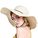 YUUVE Large Brim Women Hat Sunscreen Foldable Portable Floppy Straw Accessories Hats...