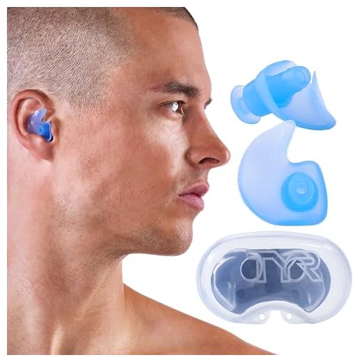 TYR Silicone Molded Ear Plugs, Blue