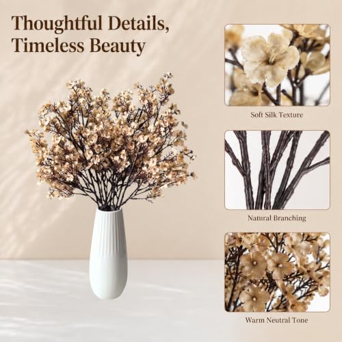 Image of Mandy's 6 Bundles Artificial Champagne Baby's Breath Flowers